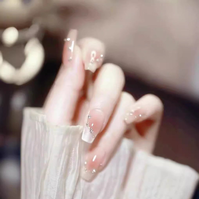 Line White Nail