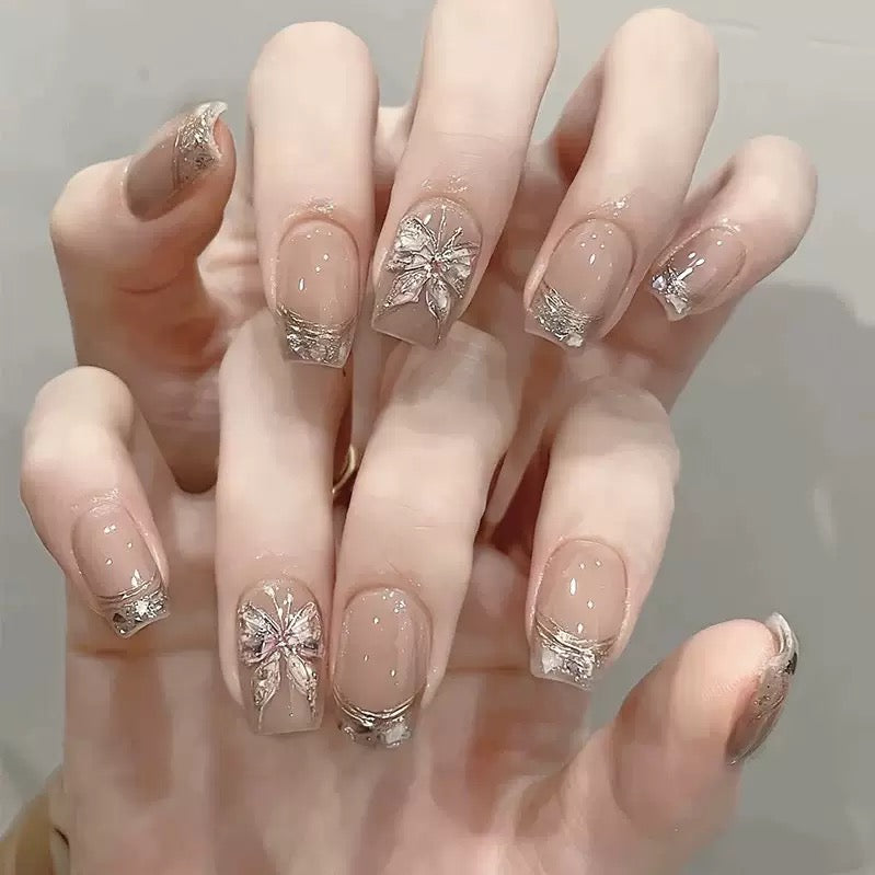 Butterfly French Nail