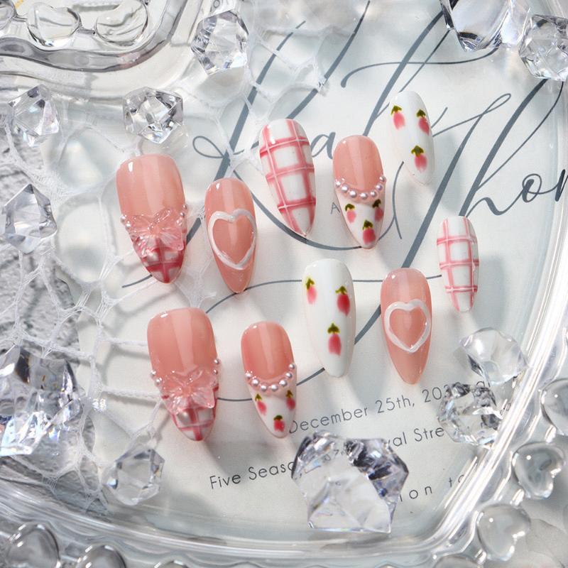 Sweetheart Handmade Press On Nail