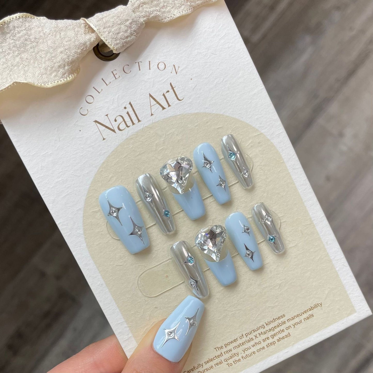 The Stars Shine Brightly Handmade Press On Nail