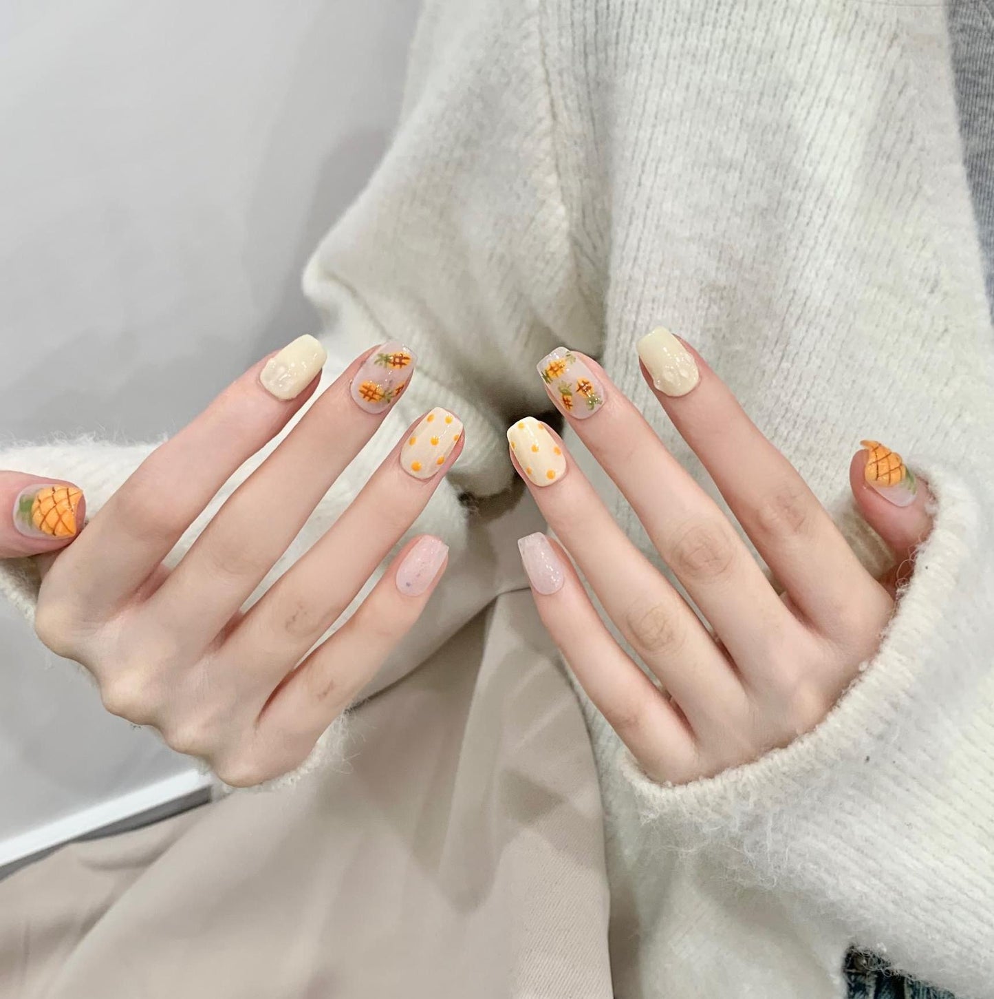 Jackfruit Handmade Press On Nails