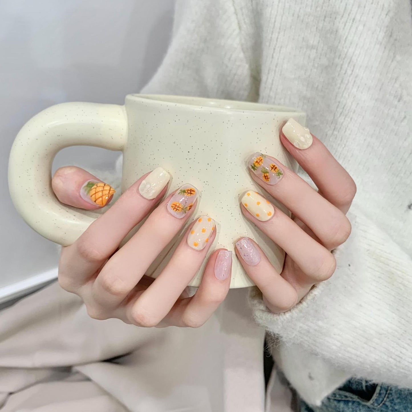 Jackfruit Handmade Press On Nails