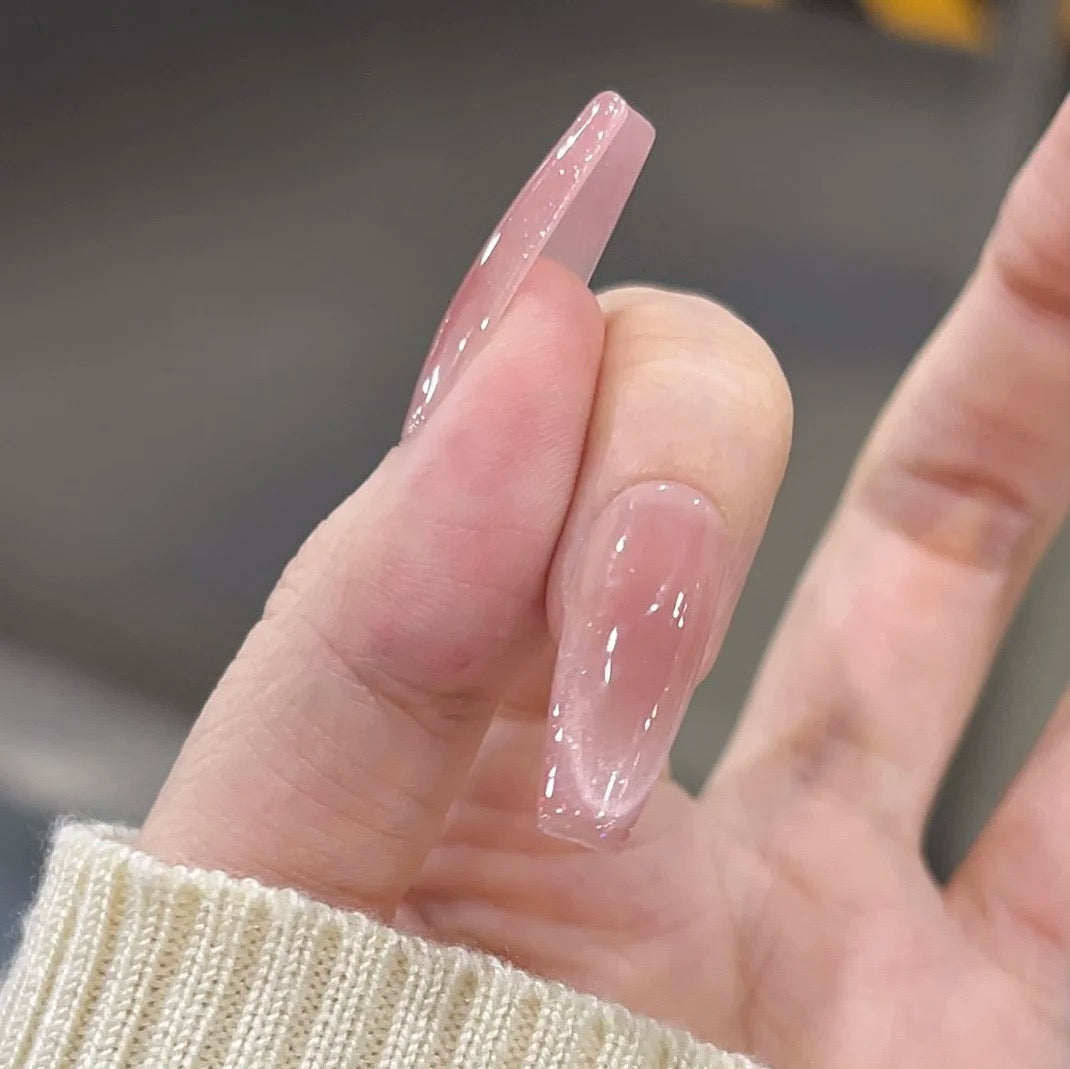 Translucent Pink Nail