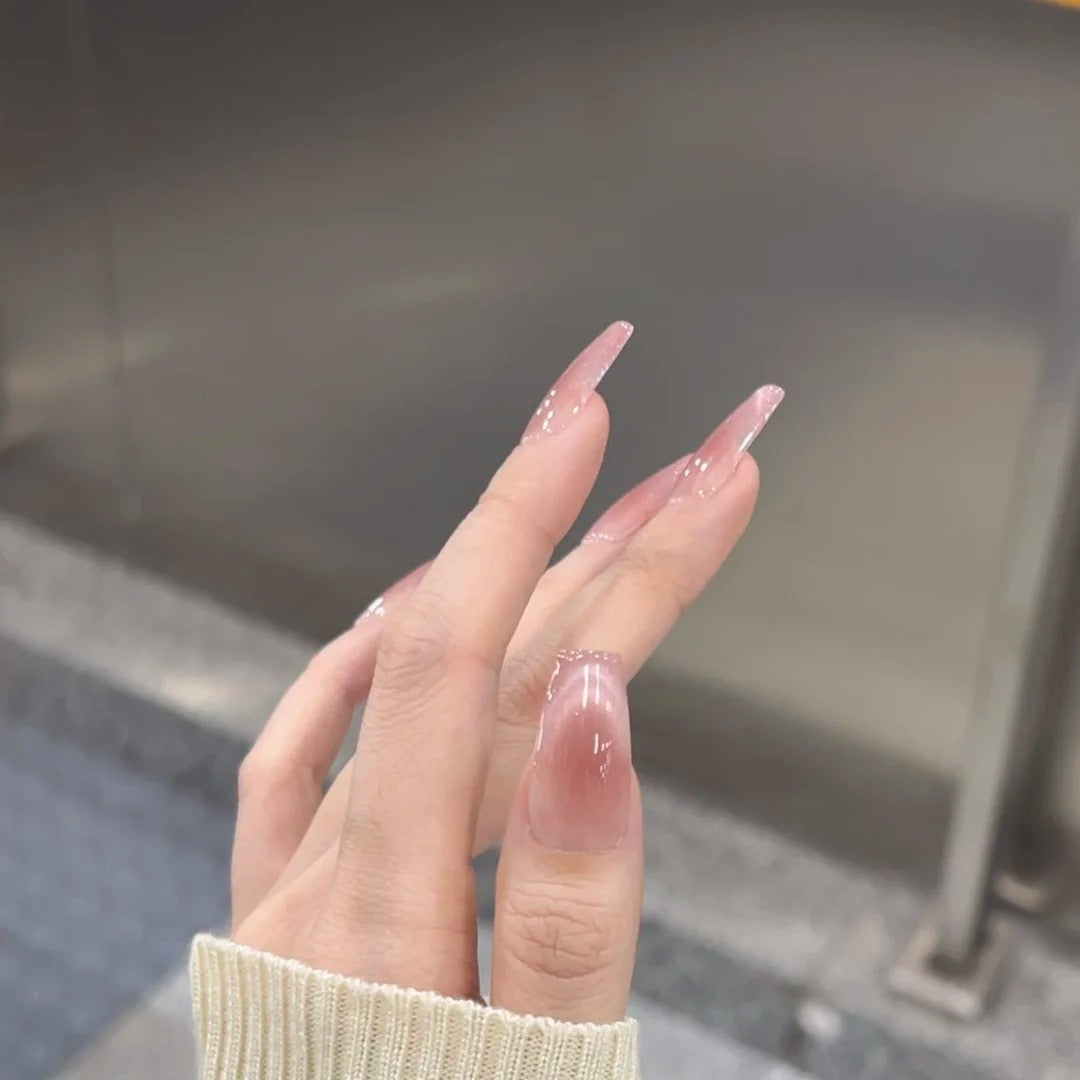 Translucent Pink Nail