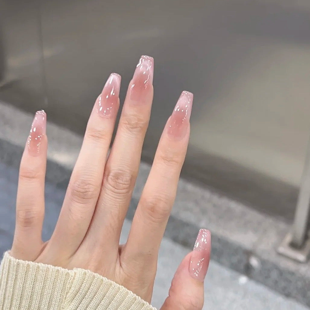 Translucent Pink Nail