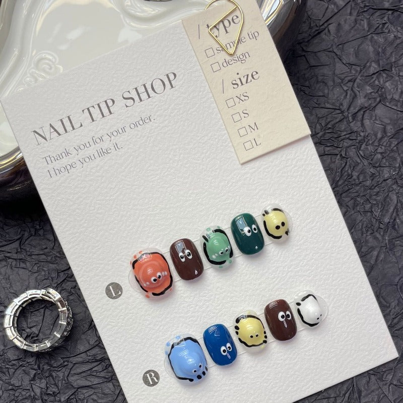 Cute Elf Handmade Press On Nail
