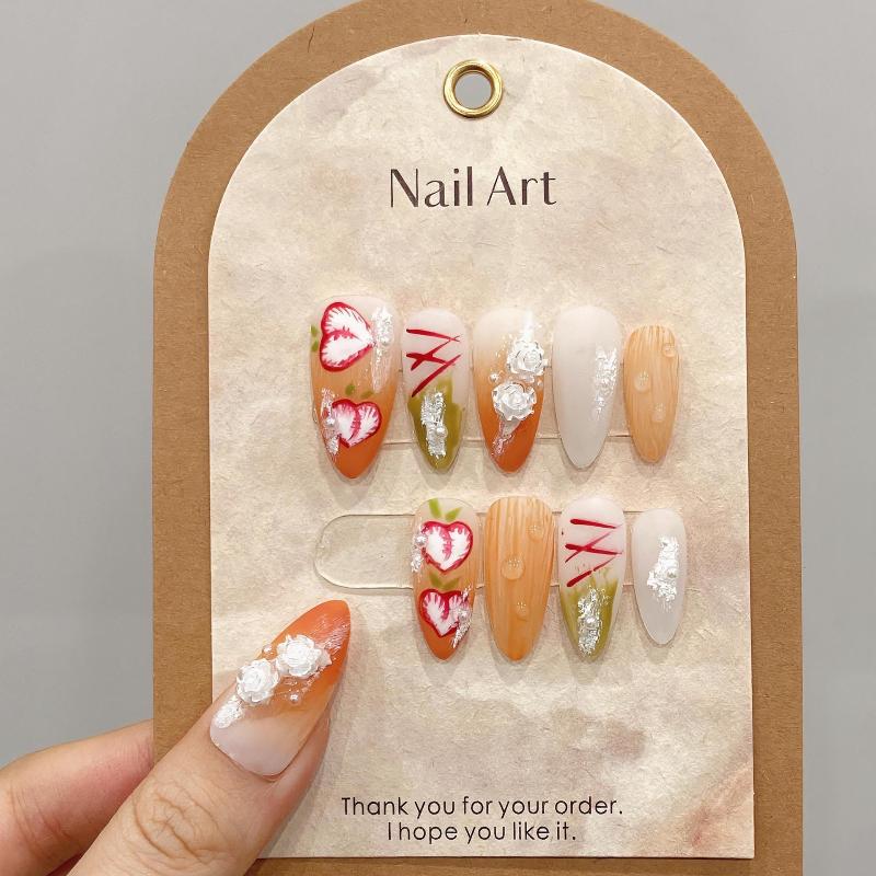 Heart Symbol Handmade Press On Nail