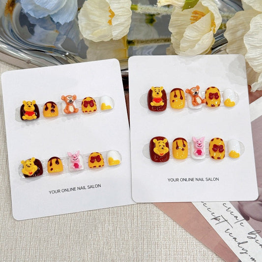 Winnie-the-Pooh (bear)  Handmade Press On Nails