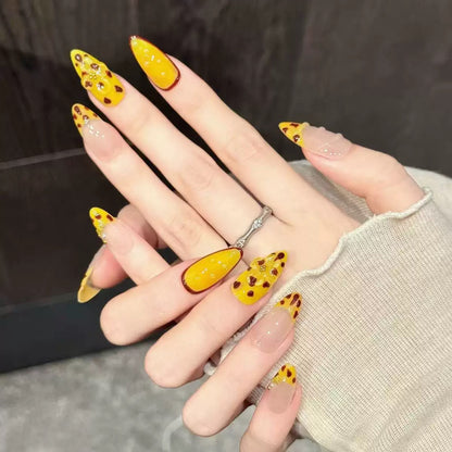 Amber Leopard Print