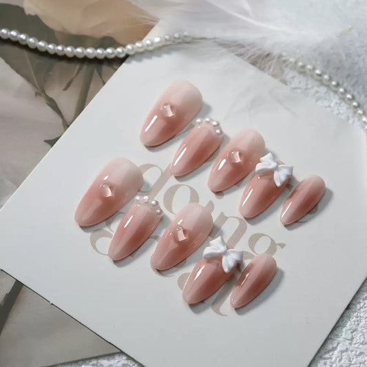 3D Love Pink Nail