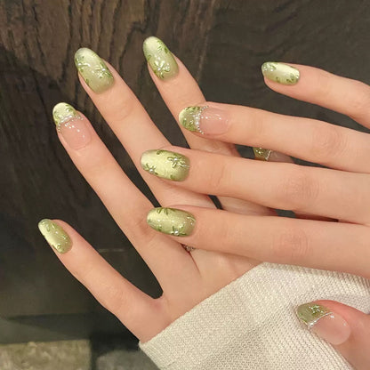 Pearl Green Nail