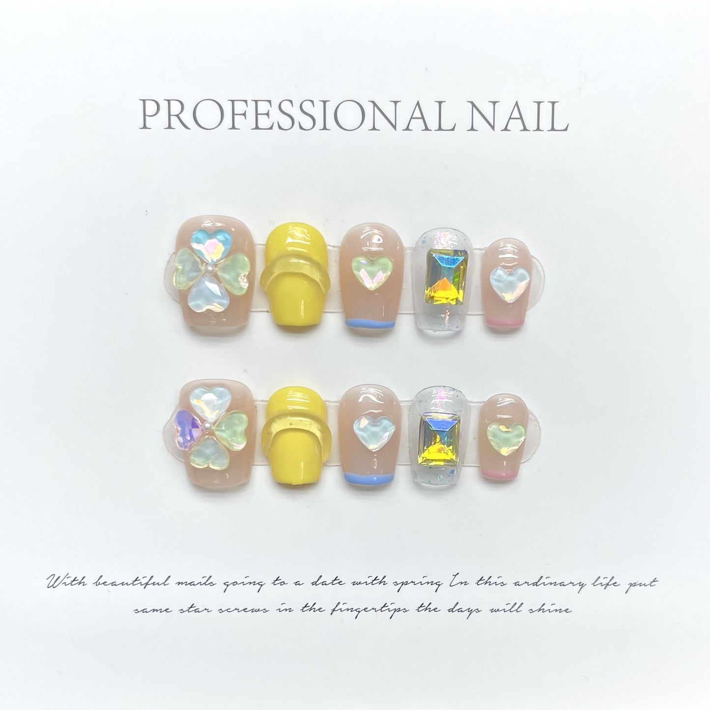 Cloverleaf Masonry Handmade Press On Nail