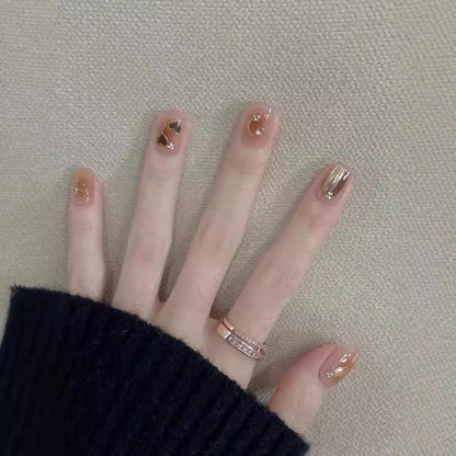 Love Brown Nail