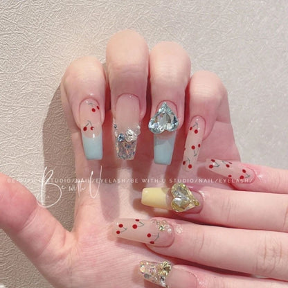 Fresh Cherry Handmade Press On Nail