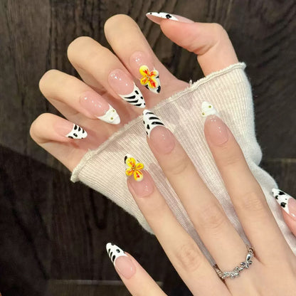 Pink-veined Floral Pattern