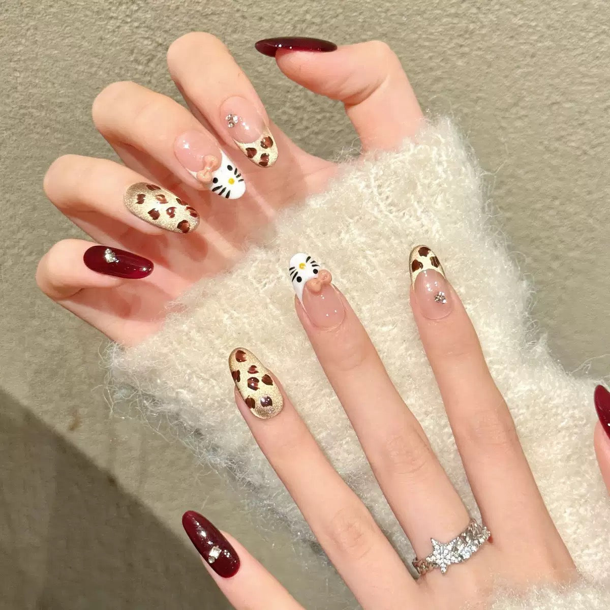 Leopard-print Hello Kitty
