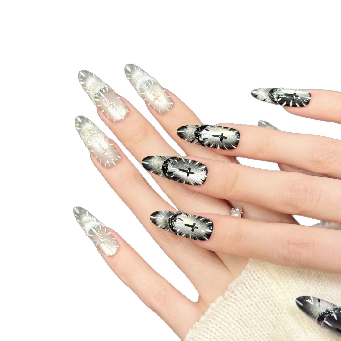 Silver-Black Sacred Radiance