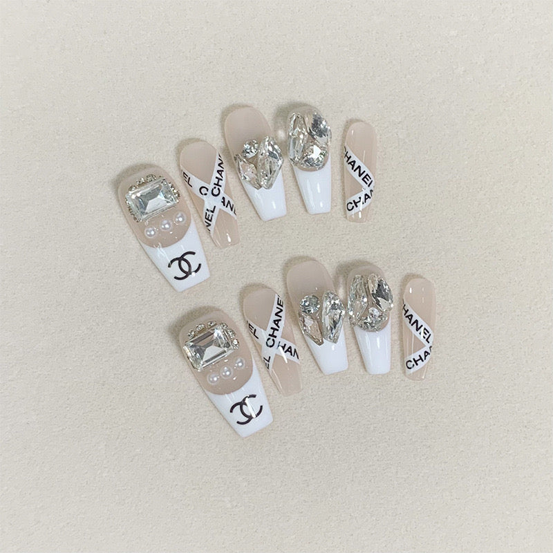 Little Chanel French Style Handmade Press On Nail