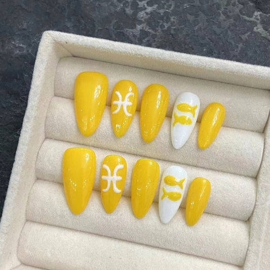 Pisces  Handmade Press On Nail