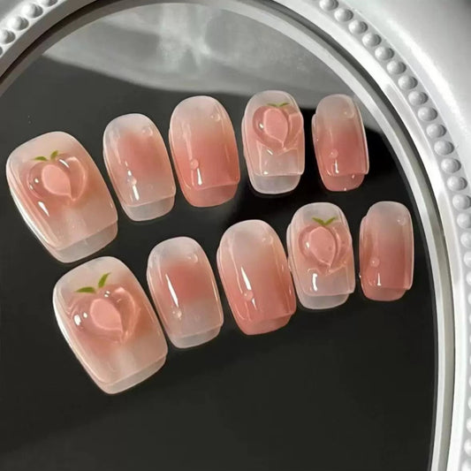 3D Peach Pink Nail