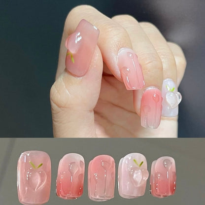 3D Peach Pink Nail