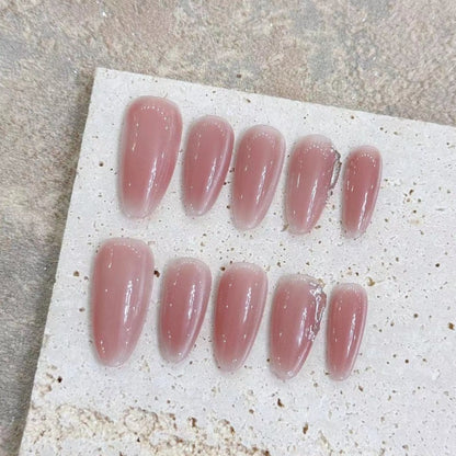 Pink Blush Nail Handmade Press On Nail