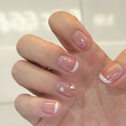 White Line French Nail