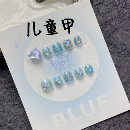 Blue Marlin Handmade Press On Nails