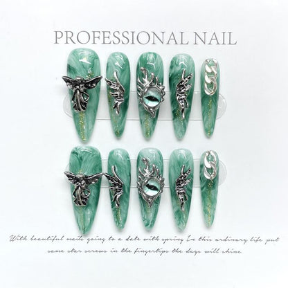 God of Angels Handmade Press On Nail